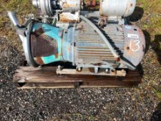 Stainless sanitary 20HP centrifugal pump 3 phase. GHC 2/240, SN 90-8-20336 with Lessco Motor