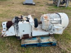 100 hp 3 phase motors with Faulk gear boxes, 1800 rpm motor, 7.638 to 1 ratio gear drive