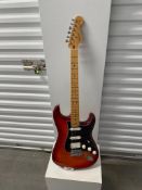 Fender Stratocaster Guitar Serial # MX22215116 Red and Black color - with hard side case