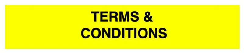 Terms and Conditions - Please Read!