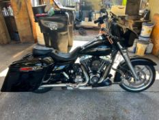 2014 Harley-Davidson Street Glide FLHX Motorcycle, VIN # 1HD1KBM12EB605323