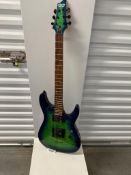 Schecter Diamond Series, C6-Elite Electric Guitar, Aqua Burst Finish, Serial # IC180004068 (no ca...