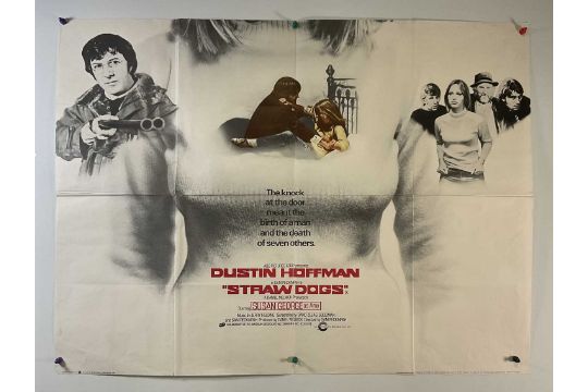 STRAW DOGS (1971) UK Quad film poster - first released in the UK in 1972, violent thriller - Image 1 of 6