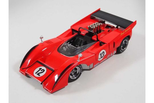 A TSM MODEL 1:18 scale 1971 McLaren M8D Can Am Riverside race car, #12, Motschenbacher Racing - VG - Image 3 of 8