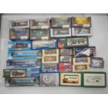 A large quantity of mixed boxed diecast vehicles by CORGI and others - G-VG in F/G boxes (Q)