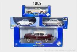 Revell Modellautos, 08415 VW 1302 LS Käfer Cabrio, 08821 Opel Kapitän, 08942 ...
