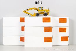 9 NZG Modellfahrzeuge, dabei 239 Radbagger, Metall, 1:50, Z 0-1, ...