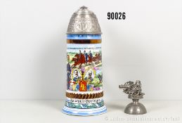 Bayern Reservistenkrug des Kanonier Springer im 4. Feld-Artillerie-Regiment Augsburg ...