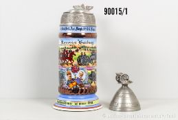 Baden Reservistenkrug des Reservist Kanonier Hartweg im Feld-Artillerie-Regiment Nr. 66 ...