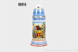 Baden Reservistenkrug des Fahrers Rinderle im Feld-Artillerie-Regiment Nr. 76 Freiburg ...