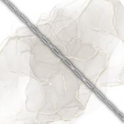 9ct White gold 0.42ct Curb bracelet