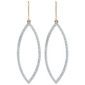 9ct Yellow Gold 0.30ct Dia Drop Earrings