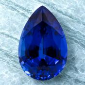 4.03ct Royal Blue Sapphire, Pear Cut