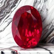 12.75ct Pigeon Blood Ruby, Oval Cut