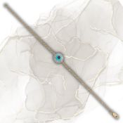 18ct Yellow Gold 0.30ct Evil Eye Diamond Bracelet