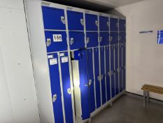 3 X BANKS OF LOCKERS.