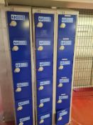 3 X BANKS OF LOCKERS.