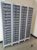 4 X BANKS OF LOCKERS.