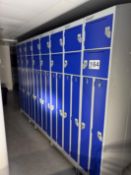 4 X BANKS OF LOCKERS.