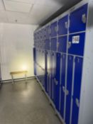 4 X BANKS OF LOCKERS.