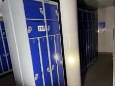 3 1/2 BANKS OF LOCKERS.