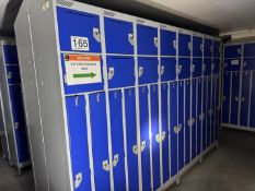 4 X BANKS OF LOCKERS.