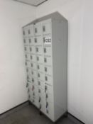 2 X BANKS OF LOCKERS.