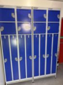2 X BANKS OF LOCKERS WITH KEYS.