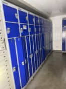 5 X BANKS OF LOCKERS WITH KEYS.