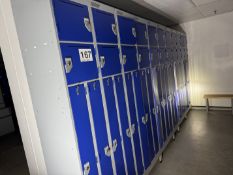 5 1/2 X BANKS OF LOCKERS.