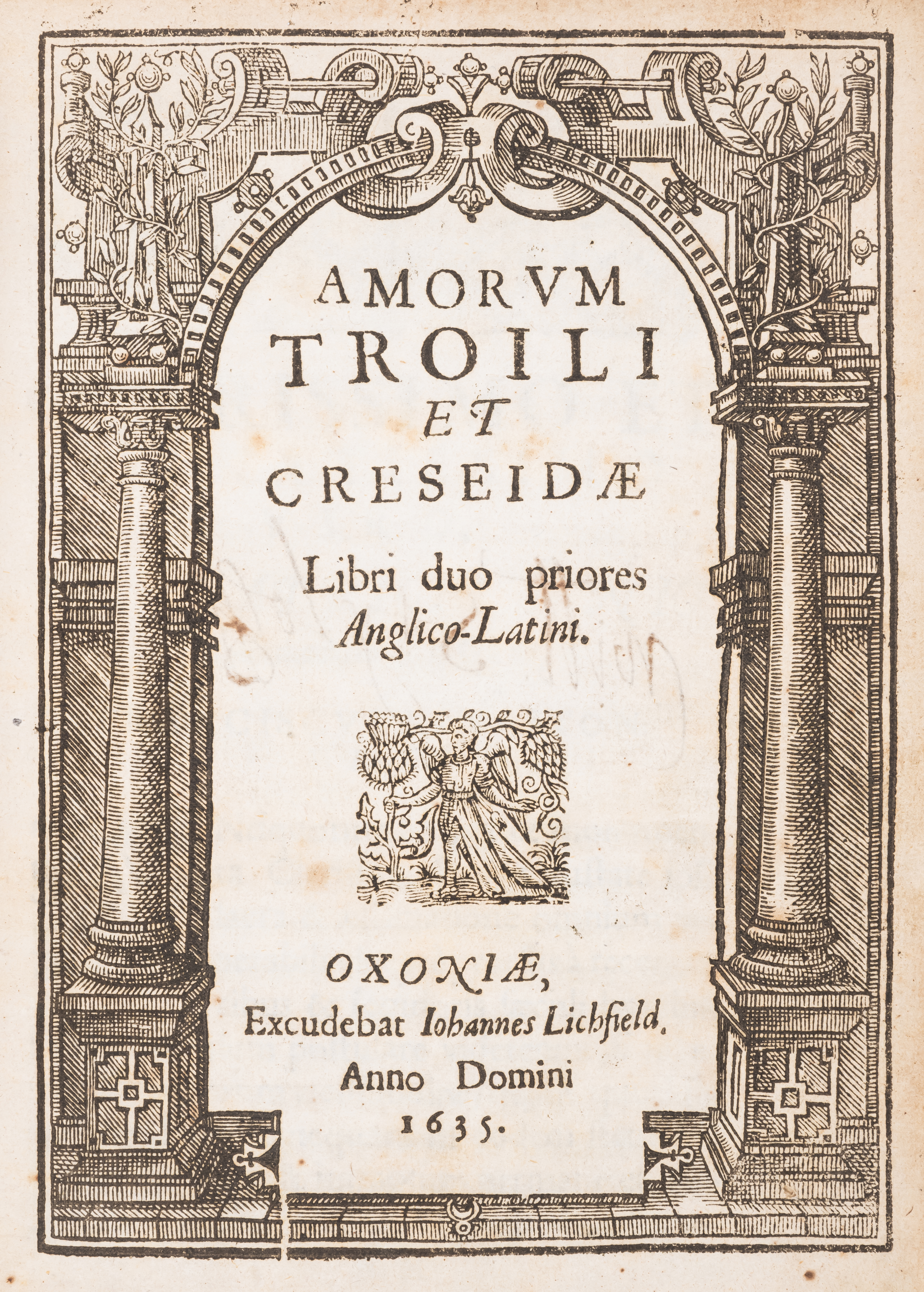 [Chaucer (Geoffrey)] Amorum Troili et Creseidae libri duo priores Anglico Latini [translated by S...