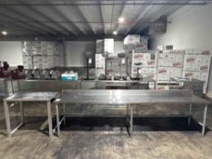 (2) Stainless Steel Work Tables