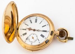 (135) BOREL NEUCHÂTEL, SAVONNETTE AUS GOLD, VIERTELREPETITION