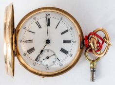 (290) FRITZ BRANDT, GOLDENE SAVONNETE TASCHENUHR