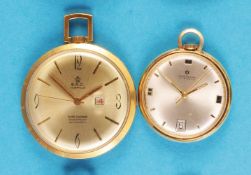 Mixed lot with 2 gilded tailcoat watches,