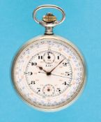 LIP Niello pocket watch with chronograph and counter,