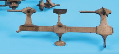 Antike Drehbank, Eisen, um 1800