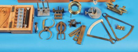 Konvolut mit Kleinwerkzeugen für Uhrmacher