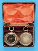 Taschen-Barometer und Taschen-Kompass