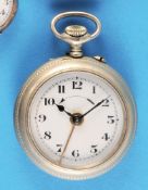 Metall-Taschenuhr mit Wecker, aufstellbares Gehäuse