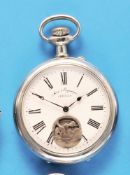 Sehr große Doxa-Anti Magnetique Taschenuhr mit erotischem Automaten