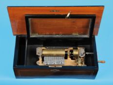 Musikspieluhr mit Zungenspielwerk und 6 Melodien