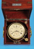 Marine-Chronometer Ulysse Nardin, Nr. 2563, um 1929, Nr. auf Gehäusekartusche