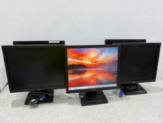 5no. Acer V173 17” LCD Monitors 100-240v, With Power Supplies & VGA Cables
