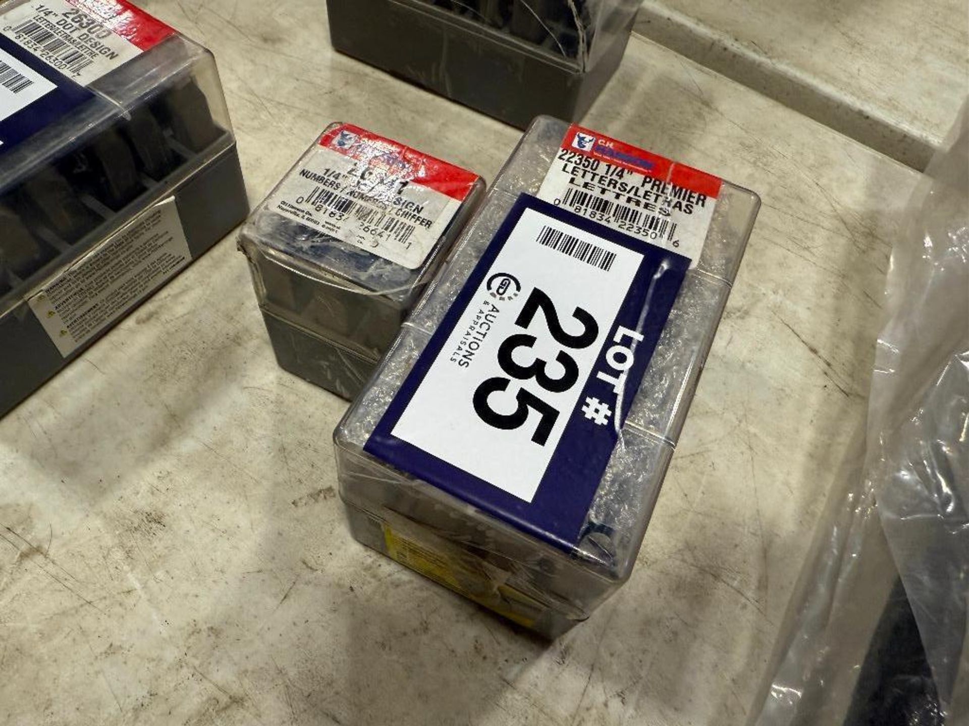 Lot of Asst. 1/4” Premier Dies and 1/4” DOT Design Number Dies - Image 2 of 2