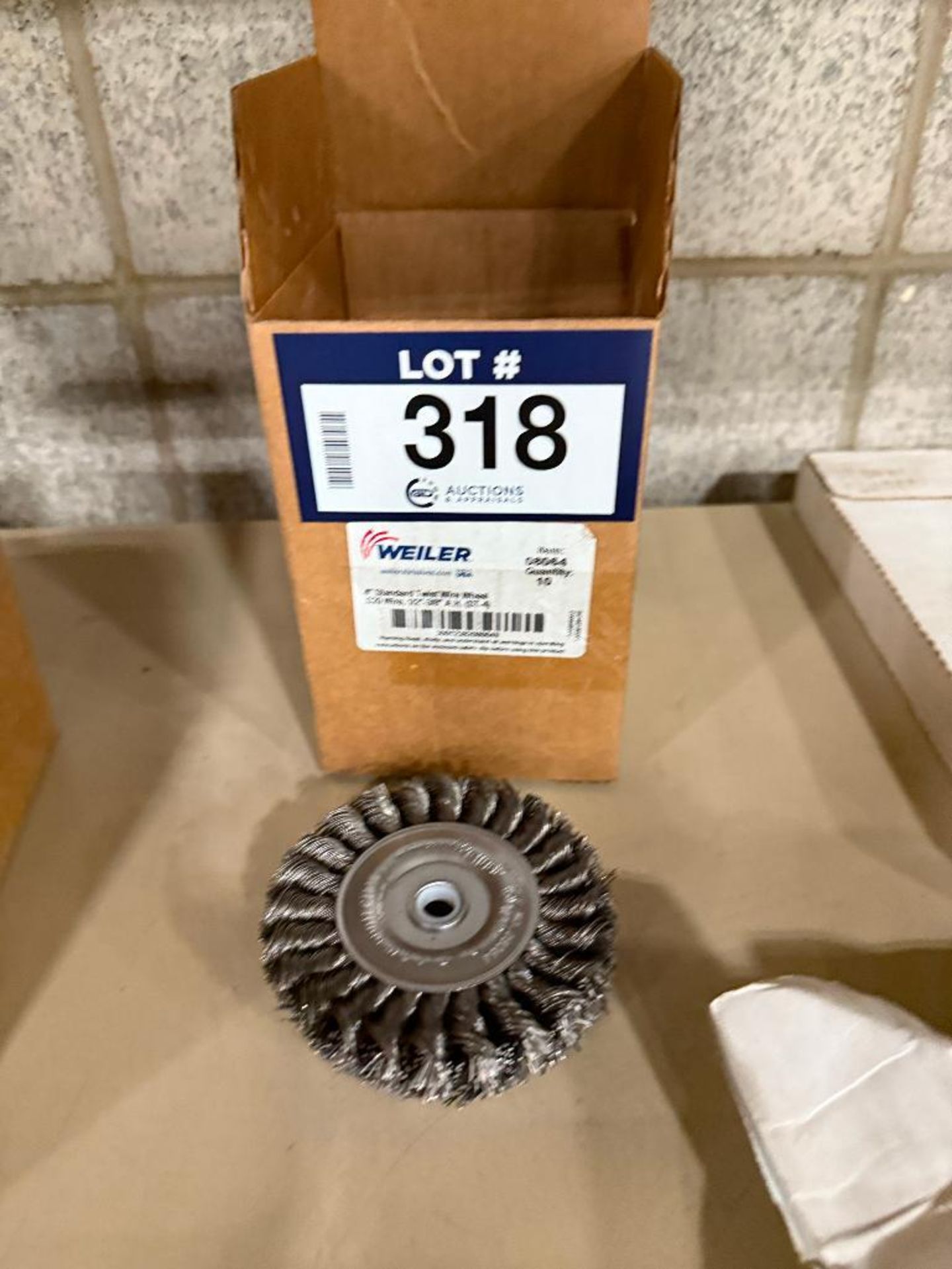 Lot of (10) Weiler 4” Standard Twist Wire Wheels