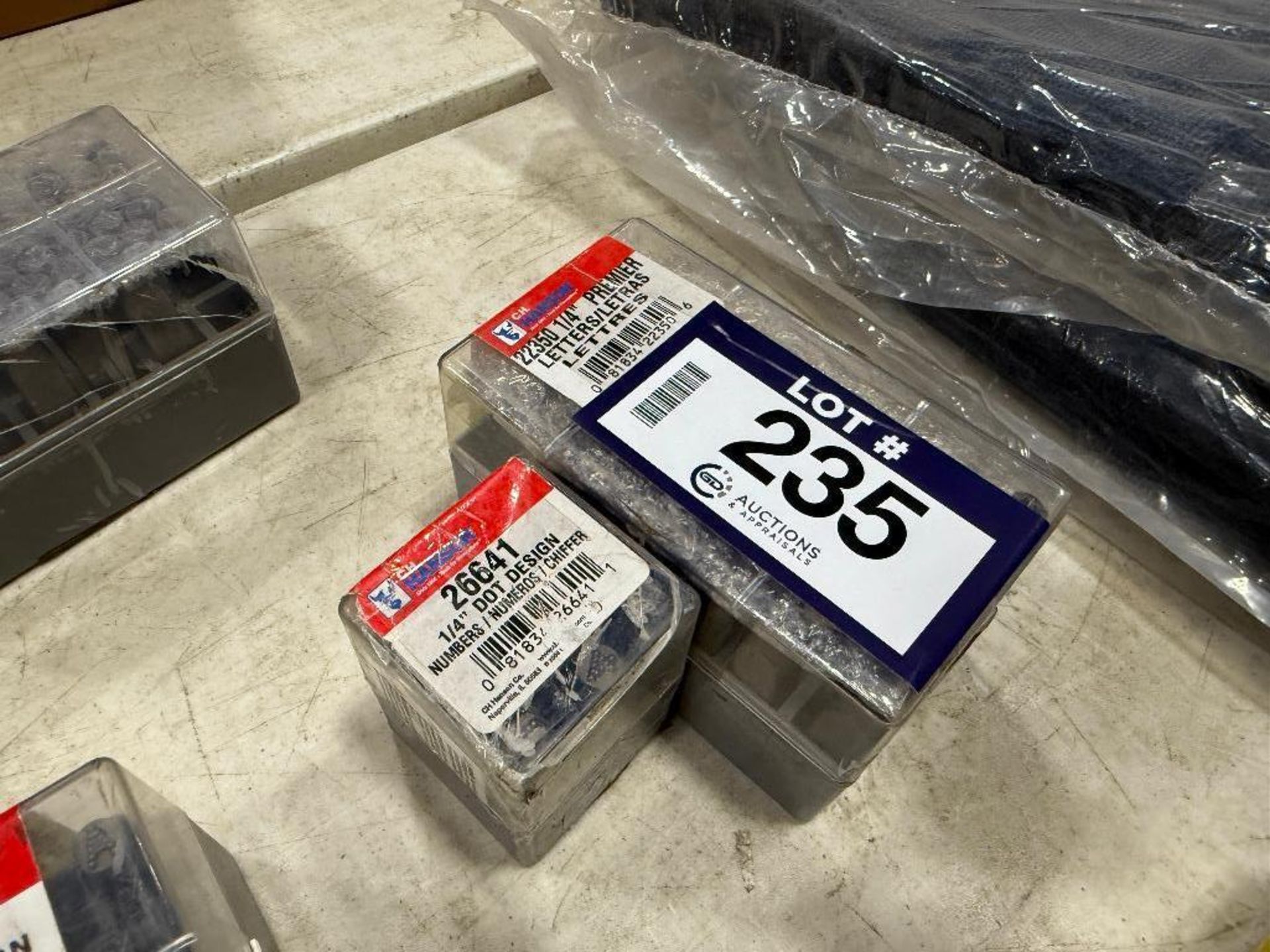 Lot of Asst. 1/4” Premier Dies and 1/4” DOT Design Number Dies