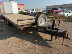 2011 Double A Trailer 20’ T/A Flat Deck Trailer HV148-20 w/ Slide Out Ramps, etc. VIN: 2DAHC6274CT01