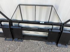 Skid Steer Fork Attachment w/ (2) 1.5T Forks