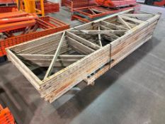Lot of (5) Asst. 42” Pallet Racking Uprights